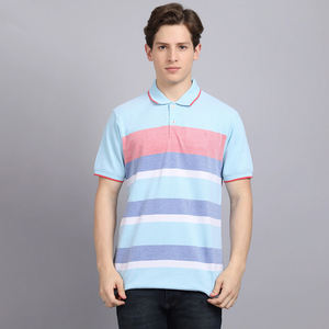 Manches courtes personnalisables pour polos pour hommes à séchage rapide 100% coton motif solide longue longueur-pour l'été à l'extérieur - Product Image 2