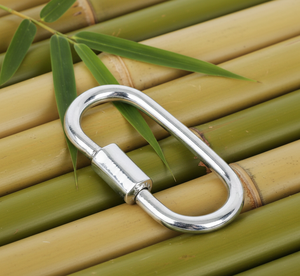 Gold Plated Lock and Key Charms <b>925</b> <b>Sterling</b> <b>Silver</b> Carabiner Lock Nickel-Free - Product Image 6