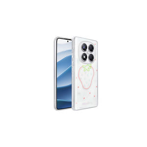 Étui rigide transparent de luxe à motifs 5G pour Xiaomi Redmi Note 14 Pro 4G, série Zore Folk, coque de protection pour téléphone portable - Product Image 2