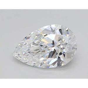 Opulent 1.50 CT Pear Cut Lab Grown Diamond D Color VVS2 Clarity 58% Table EX Polish/Symetry IGI Certified HRD Certificate - Product Image 1