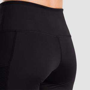 Leggings tricotés taille haute noirs Comfy Pro, décontractés, pour le sport, le fitness et le yoga, motif XL, en Spandex et Nylon de haute qualité - Product Image 5