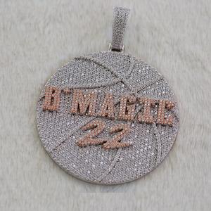 Pendentif Moissanite VVS personnalisé bijoux Hip Hop en argent 925 breloque lettre glacée pour lui/elle testeur de réussite - Product Image 2