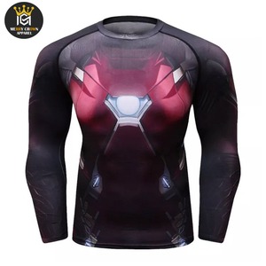 เสื้อแรชการ์ดสำหรับผู้ชายวัสดุแท้แบบซับลิเมชันต่ำ - Product Image 1