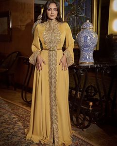 DISEÑADOR IMPRESIONANTE Y EL DISEÑADOR DE CAFTAN VESTIDO CON UN COLOR HERMOSO para FIESTA CON ADORNADO CON CUENTAS DE CRISTAL, S - Product Image 1