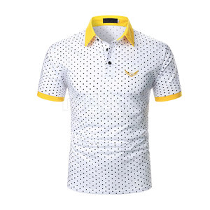 Camisetas de Polo de manga corta lisas informales de estilo personalizado para hombre, camisetas de polo de talla grande de algodón 100% a la venta - Product Image 5