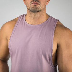 Camiseta sin Mangas de Algodón Tejido de la Mejor Calidad para Hombre, Diseñada para Entrenamiento Físico y Running, Venta al Por Mayor - Product Image 4