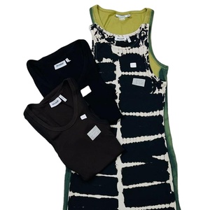 Igital-ropa informal de verano y primavera para mujer, prenda sexy ceñida con diseño de teñido anudado, sin mangas - Product Image 1