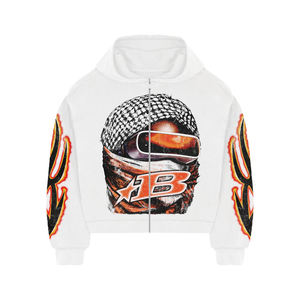 Sweat-shirt à col rond unisexe sur mesure 2026, taille plus, 100% coton, 320 g/m², pull uni, écologique, respirant, impression OEM ODM - Product Image 4