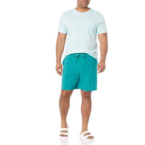 Short de course de basket-ball respirant 100% coton pour hommes Short de course pour hommes en maille imprimée graphique solide noir-Sublimation Teint uni - Product Image 2