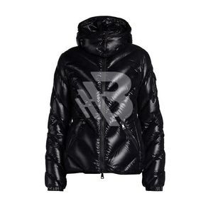 Chaqueta Acolchada Negra con Capucha para Hombre, Abrigo de Invierno Cortavientos con Cierre de Cremallera, Estilo Casual, Diseño Acolchado Grueso - Product Image 1