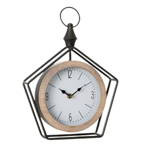 Relojes de metal de estilo más nuevo, reloj de aluminio con acabado dorado, Decoración de mesa Retro fija, reloj de diseños modernos de mediados de siglo - Product Image 5