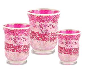 เข้ามาใหม่โมเสคแก้วผู้ถือพายุเฮอริเคนหลายสีเทียนตกแต่งพายุเฮอริเคนแบบดั้งเดิมโมเสคพายุเฮอริเคน - Product Image 3