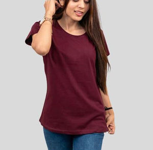 Camisetas informales de alta calidad para mujer, ropa de verano, camisetas tejidas con logotipo estampado personalizable en blanco, camisetas de algodón a la moda para mujer - Product Image 4