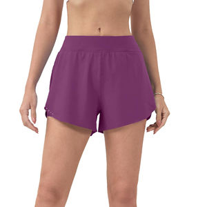 Shorts pour femmes vêtements de Fitness séchage rapide Shorts de course sport taille élastique Shorts athlétiques pour femmes Logo d'impression personnalisé - Product Image 2
