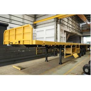 Ihracat fiyatında mevcut lojistik veya madencilik ve inşaat projeleri için en çok satan konteyner düz yatak römork - Product Image 1