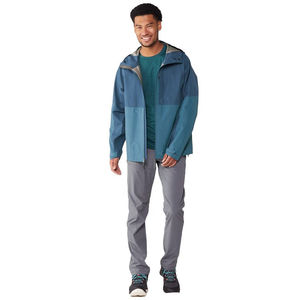 Veste coupe-vent et imperméable pour homme, vente en gros OEM, 100% nylon, imperméable et coupe-vent, logo personnalisé, veste de pluie légère - Product Image 4