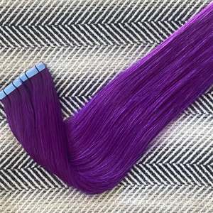 เทปต่อผมสีม่วงแบบ Remy ผมแท้ 100% เกรด 12A ความยาว 8-50 นิ้ว - Product Image 5