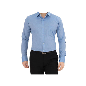 เสื้อเชิ้ตติดกระดุมสำหรับผู้ชายสไตล์ทันสมัยเสื้อ100% ผ้าฝ้ายทรงสลิมฟิตสำหรับใส่ในชีวิตประจำวัน - Product Image 5