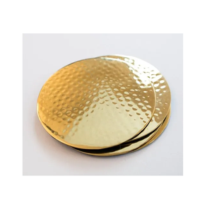 Sous-verre en laiton fait main, design éco-responsable, design personnalisé, rond, résistant à la chaleur, tapis et support de table pour tasses à café/thé - Product Image 3