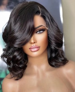 วิกผมบ๊อบดิบสำหรับผู้หญิงผิวดำวิกผมบ๊อบเนเชอเรลแบบ100% - Product Image 5