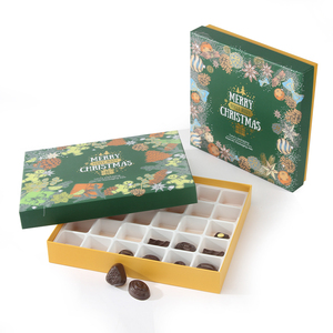 Customized Recyclable <strong>Chocolate</strong> Donut <strong>Rectangle</strong> Food Boxes Corrugated Gold Paper Lined <strong>Packaging</strong> Made with Recycled Materials - Product Image 3