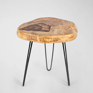 Tabouret vintage en bois et métal / DIY / Repose-pieds / Fabriqué en Yougoslavie années 70 - Product Image 3