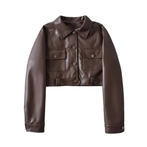 Ropa de calle Moda Mujer Ropa de cuero Ropa de mujer Chaqueta Chaquetas de talla grande Ropa de mujer - Product Image 1