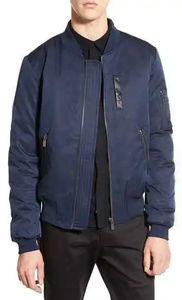 Bomber en coton Offre Spéciale coupe ajustée de haute qualité pour hommes Bomber à capuche coupe-vent pour hommes - Product Image 3