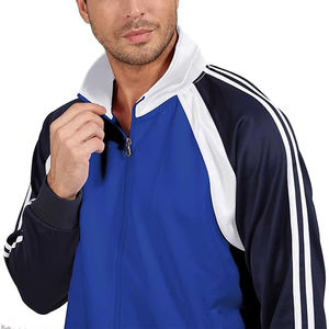 Ensemble de survêtement pour homme en polyester, fermeture éclair, respirant, léger, jogging, athlétique, décontracté, sweat-shirt - Product Image 4