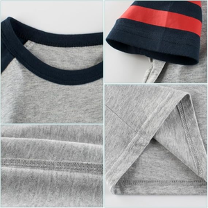 Enfant en bas âge garçon tricoté coton t-shirt personnalisé Applique Boutique vêtements confortable et élégant été enfants garçon vêtements chemises - Product Image 6