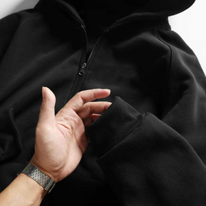 Sweat-shirts à capuche personnalisés pour hommes de haute qualité, 100% coton molletonné, respirant et confortable, avec fermeture éclair, design personnalisé pour hommes - Product Image 6