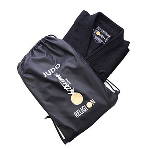 Entrenamiento de calidad premium Hombres Niños Mujeres Single Weave Judo Gi Kimono Negro con bolsa para profesionales y principiantes - Product Image 3