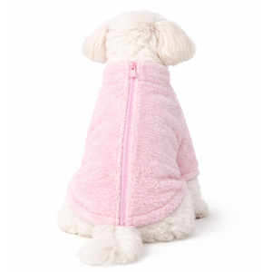 Pink <b>Dog</b> Fleece Plush Soft Ultra Warm Pet Pullover Cozy <b>Winter</b> Fleece Jacket for Small Medium <b>Dogs</b> Premium Cozy Wear - Product Image 2