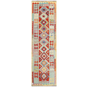 Maimana Afghanistan Kilim <b>Runner</b> <b>Rug</b> 286 X 85 cm - Product Image 1