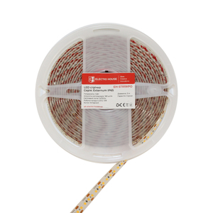 Tira de Luces LED Impermeables de 12 V, 180 LED SMD2835 IP65 14 W, Cinta LED Flexible Color Ámbar Limón para Iluminación Decorativa en Interiores y Exteriores - Product Image 1