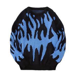 Suéter de llama acrílica de primera calidad, suéter de Jacquard con gráfico de llama de gran tamaño, prendas de punto de moda para hombres y mujeres, Jersey - Product Image 1