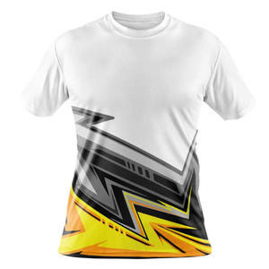เสื้อยืดกีฬาคุณภาพสูง ผ้าเทอร์รี่ พิมพ์ลาย ทรงหลวม ไหล่ตก เป็นมิตรกับสิ่งแวดล้อม แห้งเร็ว รับสกรีนลายเต็มตัวด้วยเทคนิคซับลิเมชั่น เสื้อยืดผู้ชาย - Product Image 5