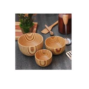 Bol à fruits en bois naturel de luxe avec un design moderne, écologique pour Thanksgiving et les anniversaires - Product Image 1