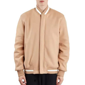 Vente en gros de manteaux de baseball vintage à manches en cuir brodés en chenille avec logo personnalisé veste universitaire Letterman pour homme - Product Image 5