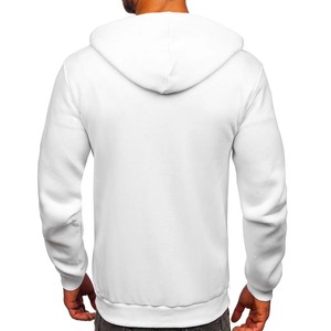 Sudadera con Capucha y Cremallera para Hombre, Estilo Deportivo, para Otoño e Invierno, Ecológica, 100% Algodón, Forro Polar, Resistente al Viento, Transpirable, Estampada, con Bolsillos - Product Image 2
