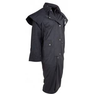 Manteaux et vestes longs de qualité supérieure, tissu imperméable huileux, doublure en coton avec capuche amovible - Product Image 6