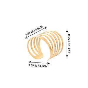 ที่ใส่กระดาษทิชชู่แบบปรับได้ทำจากโลหะแหวนทองขายดี - Product Image 3