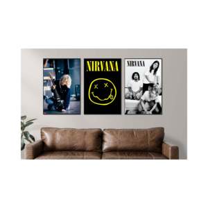 Modern Style Nirvana <b>Poster</b> Set Paper Design for Wall Decor - Product Image 5