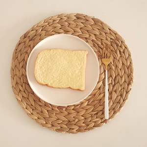 Precio barato ovalado jacinto de agua manteles individuales Decoración de mesa tejido a mano mantel natural de Vietnam - Product Image 4