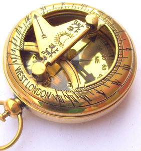 MARITIMO LATÓN VINTAGE SUNDIAL COMPASS, NAUTICAL LATÓN SUNDIAL COMPASS DE CALVIN HANDICRAFT - Product Image 5