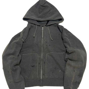 Nouveau design Private Label en détresse acide lavé sweats à capuche à fermeture éclair pour hommes 100% coton cordon hommes sweats à capuche Street Wear chemise - Product Image 1