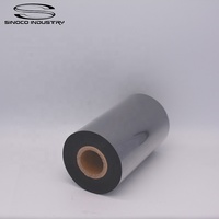 Cinta de transferencia térmica de resina de 24mm Compatible con Oki, impresora de cera de 110mm X 300m para impresión de código de barras e impresoras térmicas