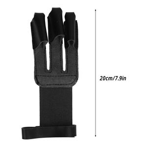 Ensemble de gants de tir à l'arc traditionnels en cuir de vache, protège-mains pour la pratique du tir à l'arc et les sports de plein air - Product Image 3