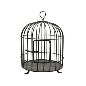 Jaula para pájaros de Metal decorativa moderna, casa para pájaros colgante de hierro duradero, jaula para pájaros elegante para jardín al aire libre, balcón y uso doméstico - Product Image 2