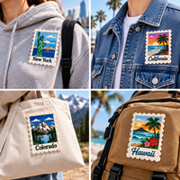 Patch brodé personnalisé de haute qualité avec logo en relief, à coudre ou à repasser, pour vêtements